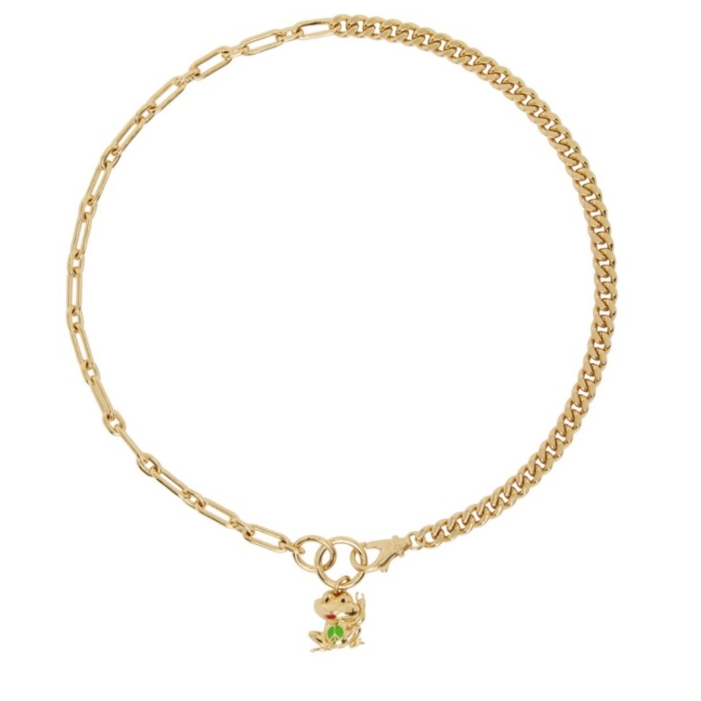 SAFSAFU SSENSE Exclusive Gold Frog It Necklace